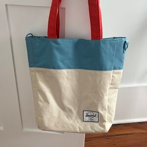 Herschel Supply Company Red, Blue, and Cream Tote